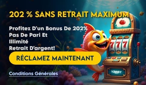 Yabby Casino bonus dépôt