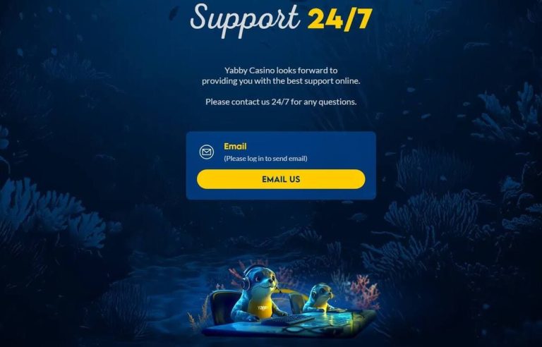 Yabby Casino support client